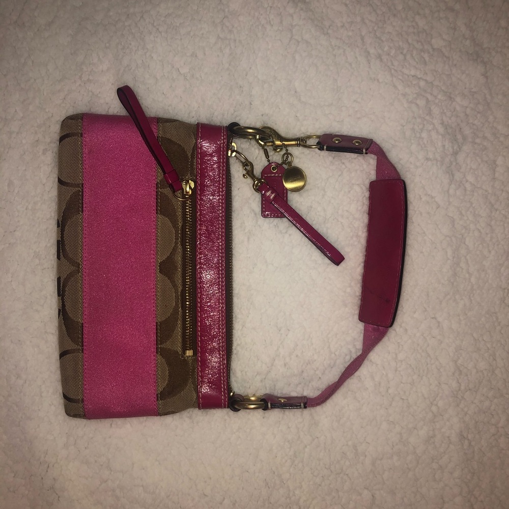 Small pink Coach purse